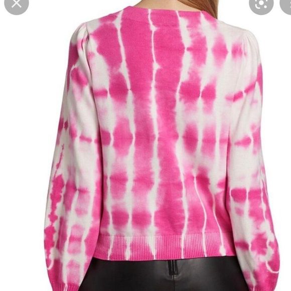 Coco Tie-dye Cardigan In Pink White Tie Dye - Picture 3 of 3